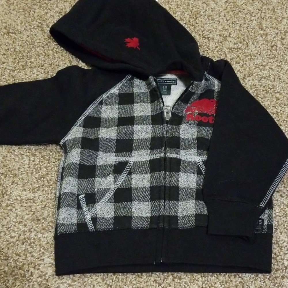 Brand New Toddle Roots zip hoodie